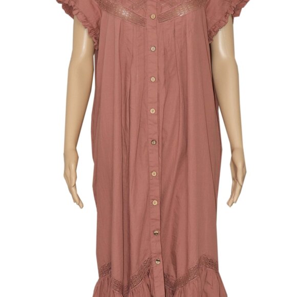 Free People Dusty Rose Off-Shoulder Maxi Dress - Picture 4 of 8